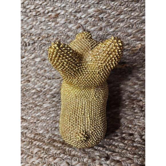 French Bulldog Statue Gold Pug Sitting Dog Figurine English Bulldog Home Decor - Picture 7 of 10